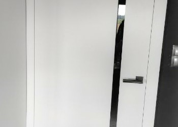 Drzwi bezprzylgowe DRE Vetro E lakier biały